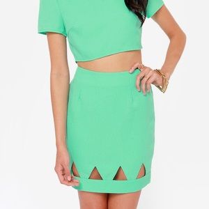 CUTOUT - MINT GREEN - SKIRT